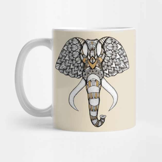 Mandala Elephant by Lamink